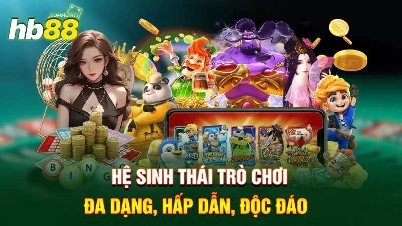 Kho game HB88 đa dạng