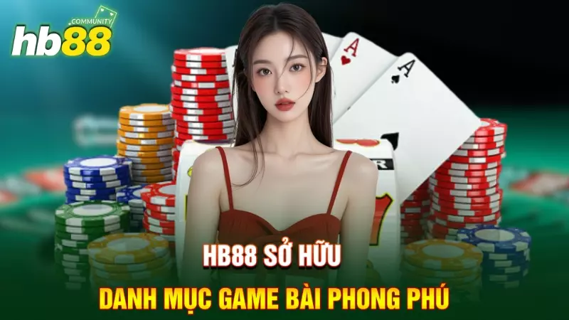 HB88 sở hữu danh mục game bài phong phú